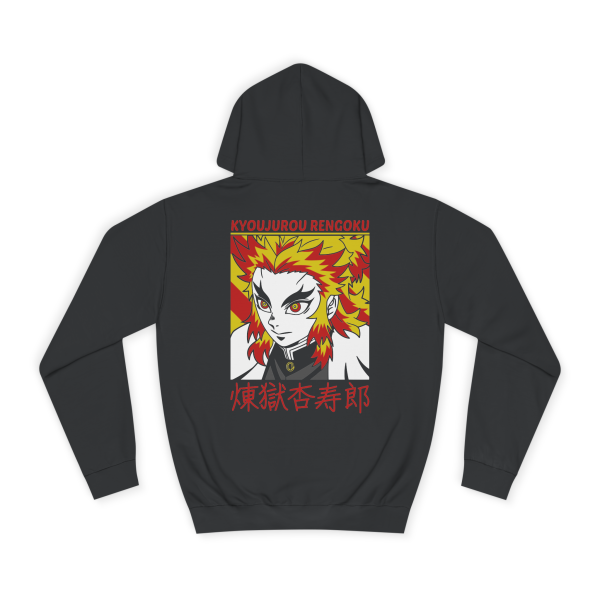 Demon Slayer "Kyojuro Rengoku" Hoodie – Ignite the Flame Hashira Spirit - Image 2