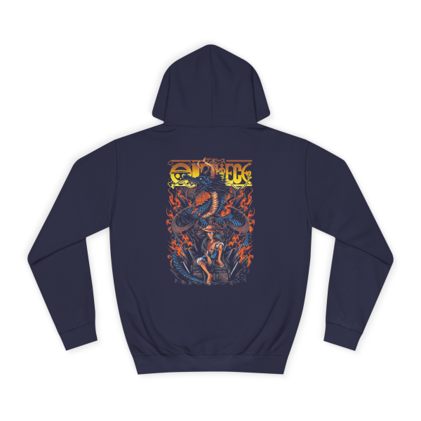 One Piece- Fire Unleashed “Blue Flame Luffy” Hoodie - Image 5