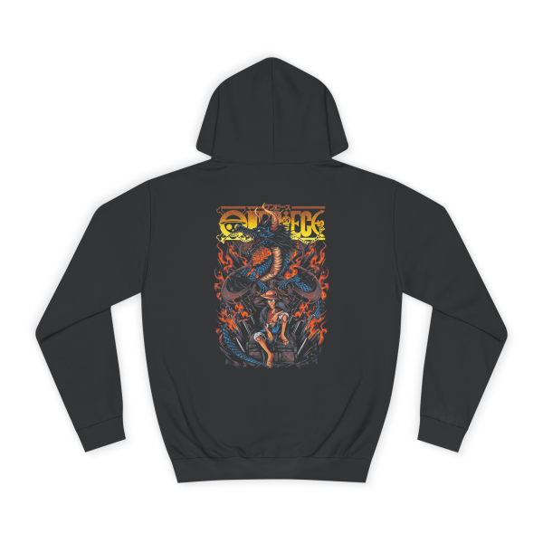 One Piece- Fire Unleashed “Blue Flame Luffy” Hoodie - Image 3