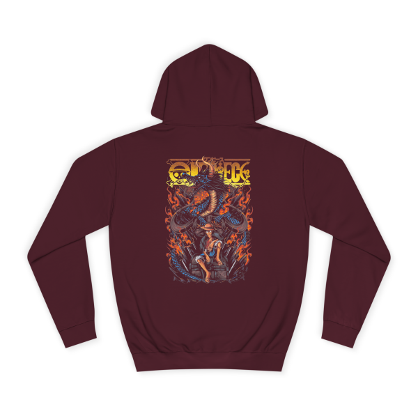 One Piece- Fire Unleashed “Blue Flame Luffy” Hoodie - Image 7