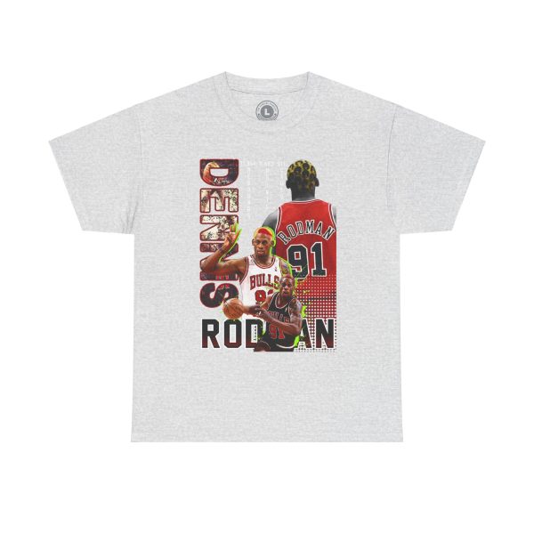 Dennis Rodman "Rebound King" T-Shirt – Chicago Bulls Icon - Image 3