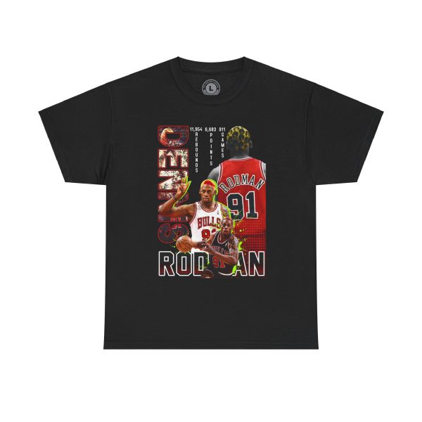 Dennis Rodman "Rebound King" T-Shirt – Chicago Bulls Icon