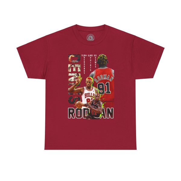 Dennis Rodman "Rebound King" T-Shirt – Chicago Bulls Icon - Image 6