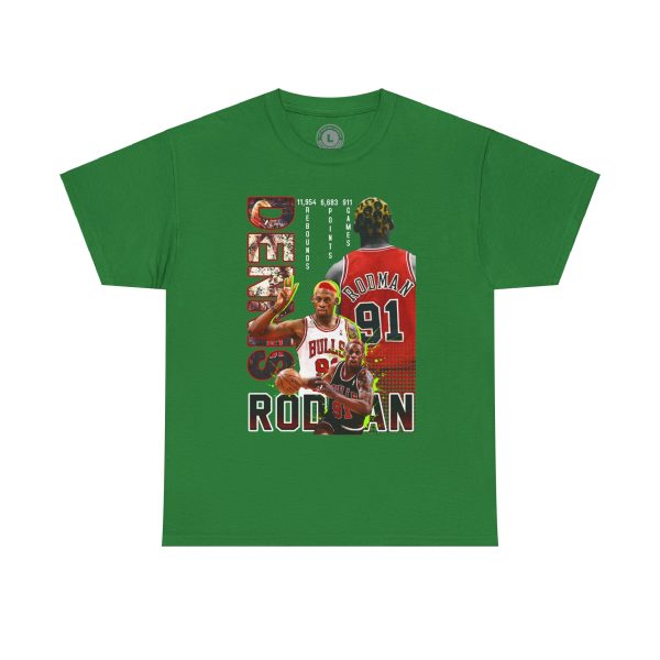 Dennis Rodman "Rebound King" T-Shirt – Chicago Bulls Icon - Image 7
